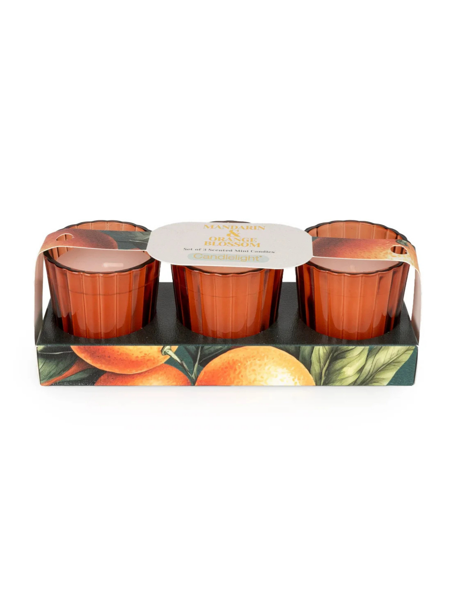 Candlelight Set of 3 Votives Mandarin and Orange Blossom