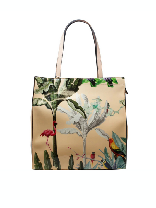 Tropical Garden Bag in Soft Pink