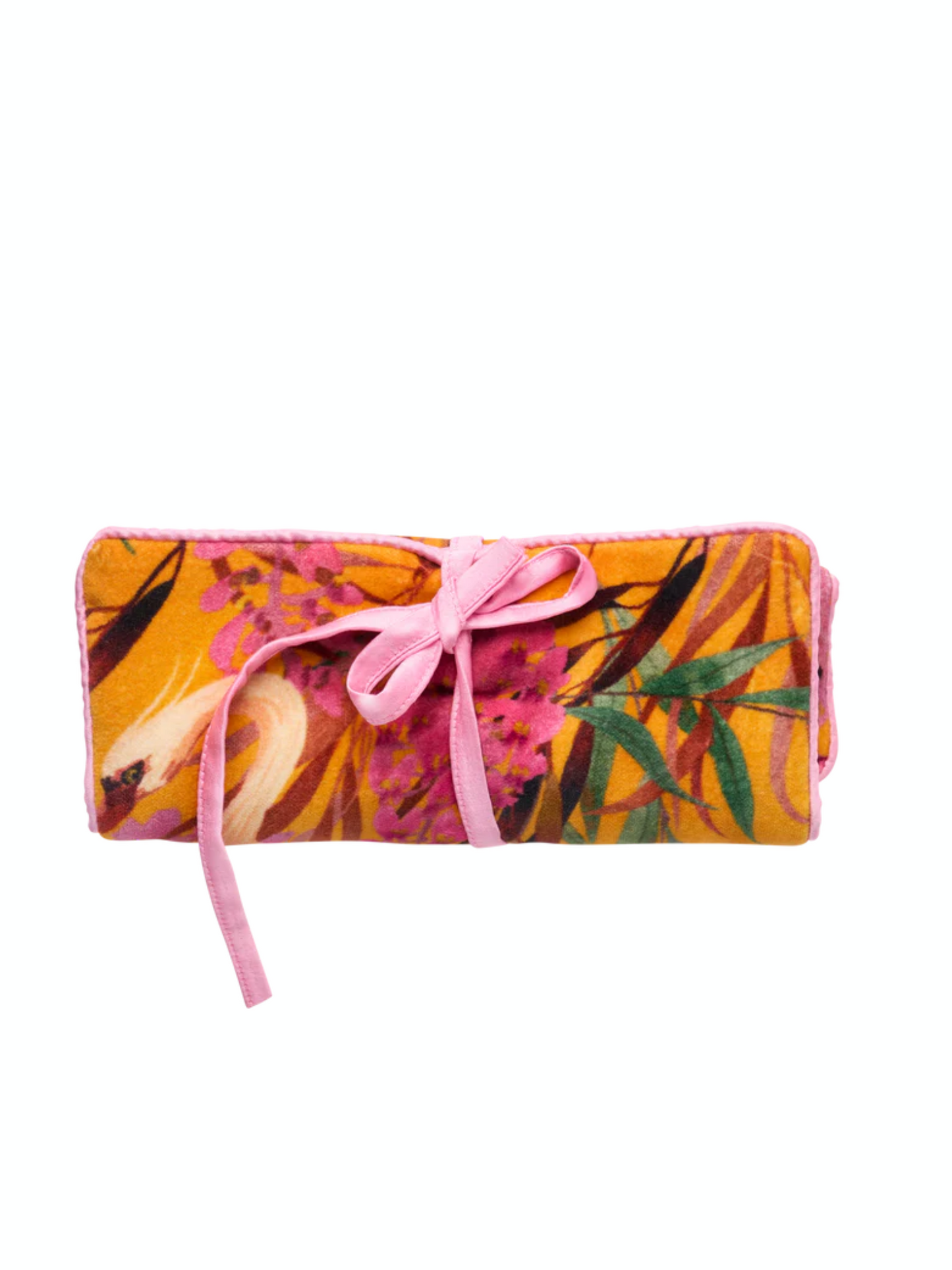 Powder Jewellery Roll Floral Study Oriental Crane