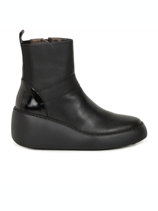 Fly of London black leather Doxe boots sizes 4-9 (37-42)