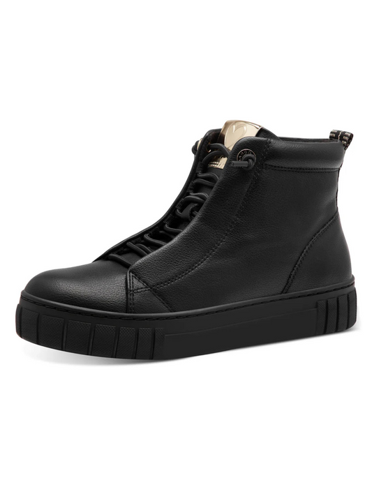 Marco Tozzi black vegan leather ankle boot sizes 4-8