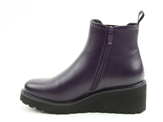 Heavenly Feet purple Clematis ankle boots sizes 4-8 (37-41)