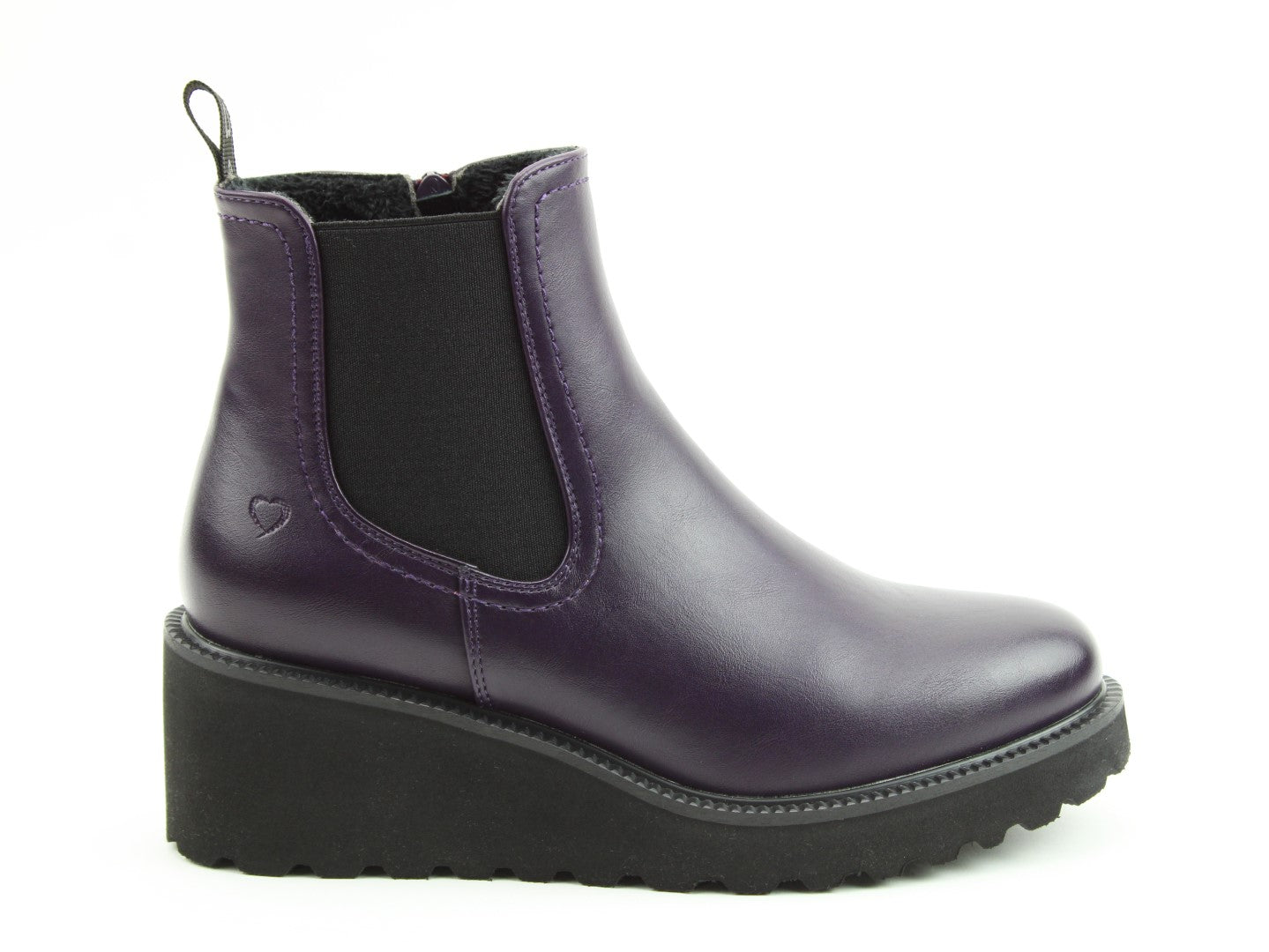 Heavenly Feet purple Clematis ankle boots sizes 4-8 (37-41)