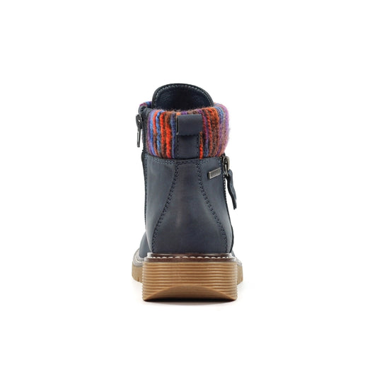 Lunar California navy wide fit waterproof boots sizes 4-8 (37-41)