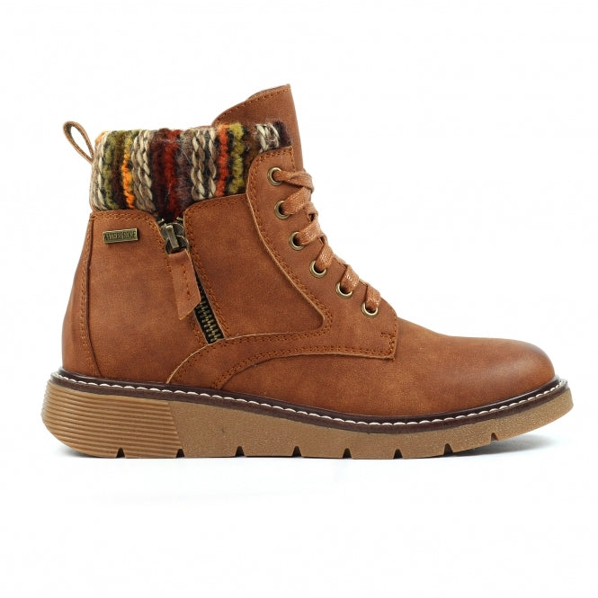 Lunar California tan wide fit waterproof boots sizes 4-8 (37-41)