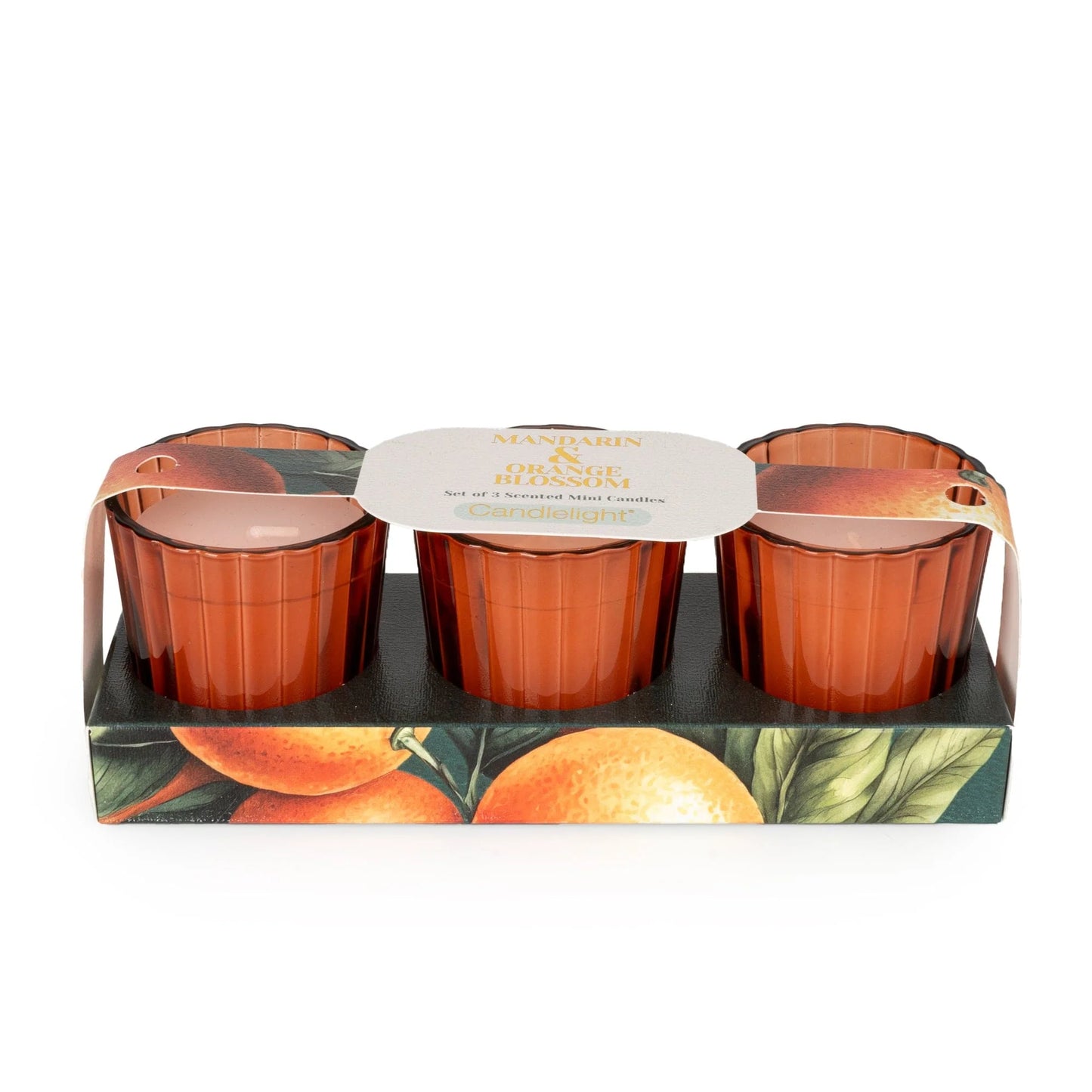 Candlelight Set of 3 Votives Mandarin and Orange Blossom