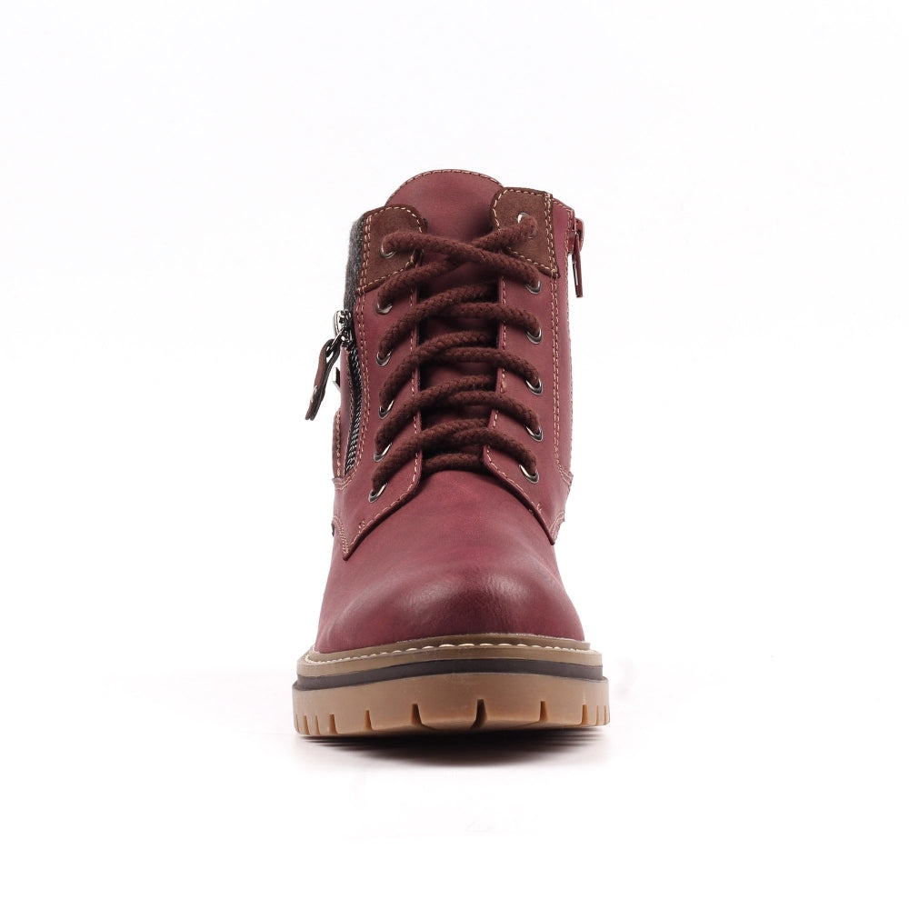 Lunar Caramel waterproof boots - burgundy sizes 4-8 (37-41)