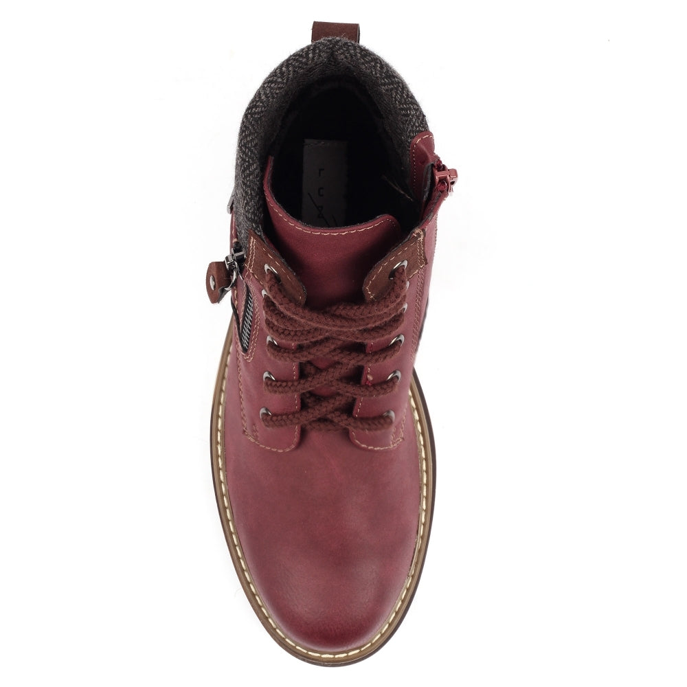 Lunar Caramel waterproof boots - burgundy sizes 4-8 (37-41)
