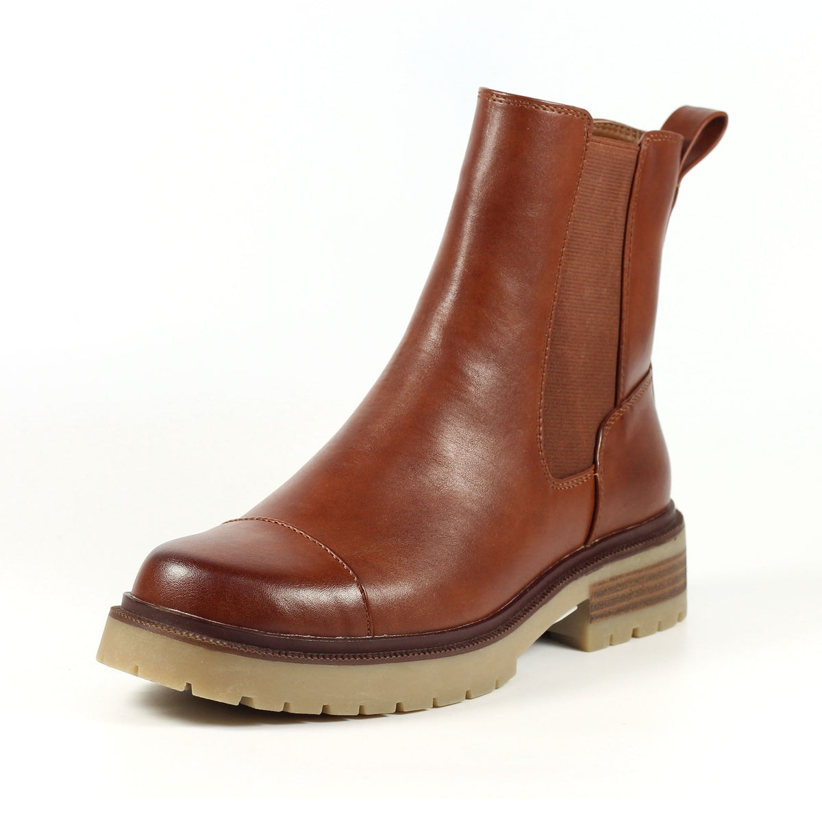 Lunar Culver tan ankle boot with zip sizes 4-8