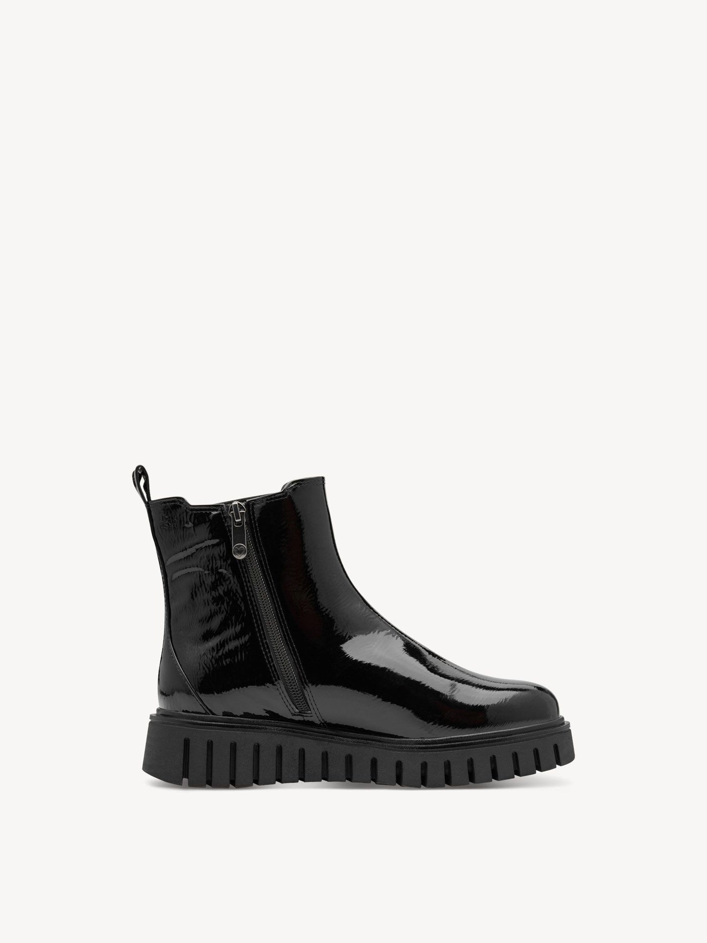 Marco Tozzi black patent Chelsea boots sizes 4-9 (37-42)