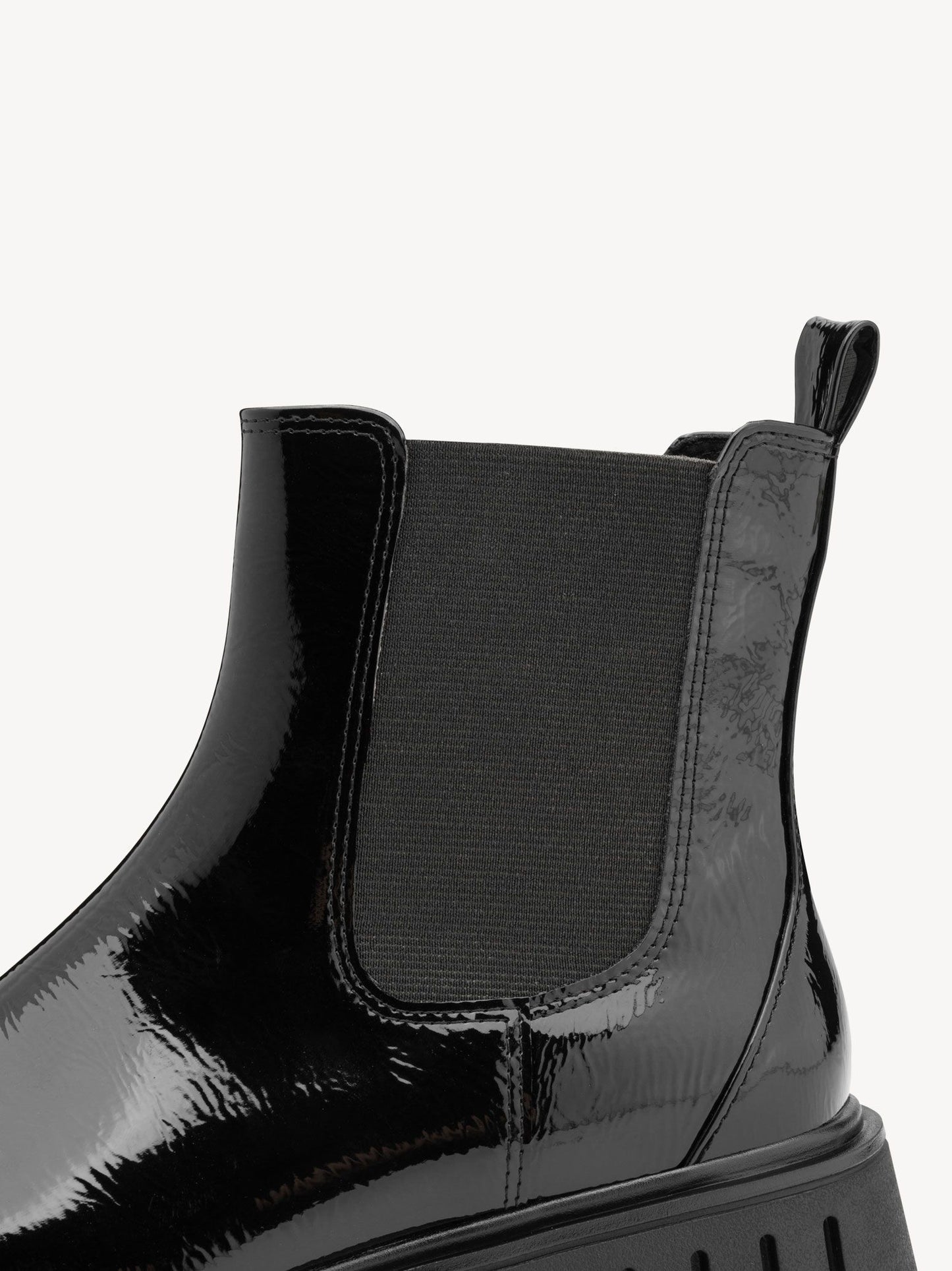 Marco Tozzi black patent Chelsea boots sizes 4-9 (37-42)
