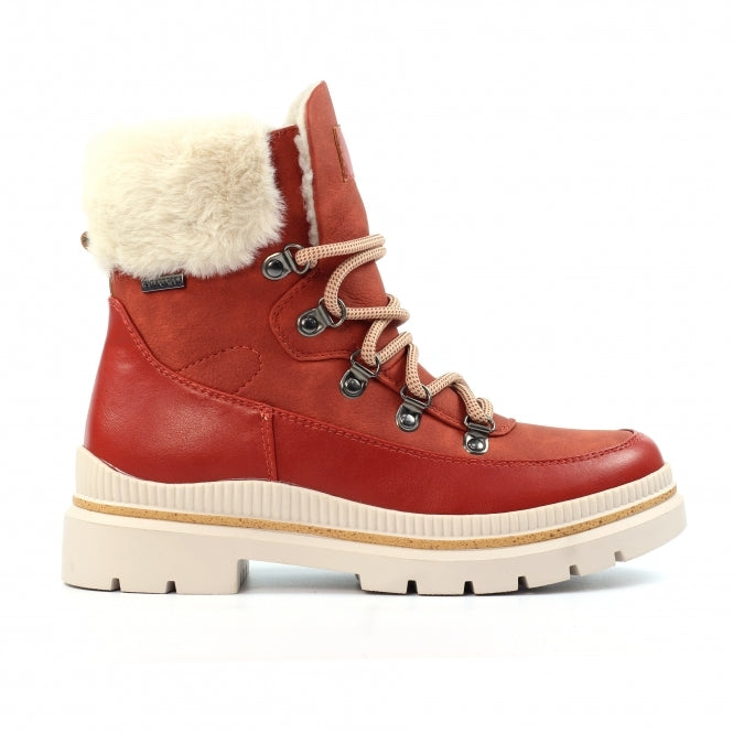 Lunar Evelyn orange waterproof boots sizes 4-8 (37-41)
