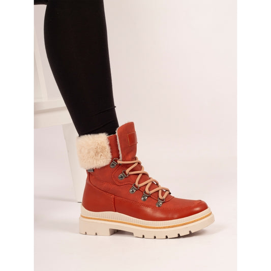 Lunar Evelyn orange waterproof boots sizes 4-8 (37-41)