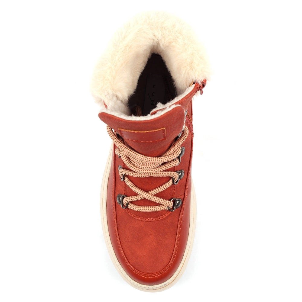 Lunar Evelyn orange waterproof boots sizes 4-8 (37-41)
