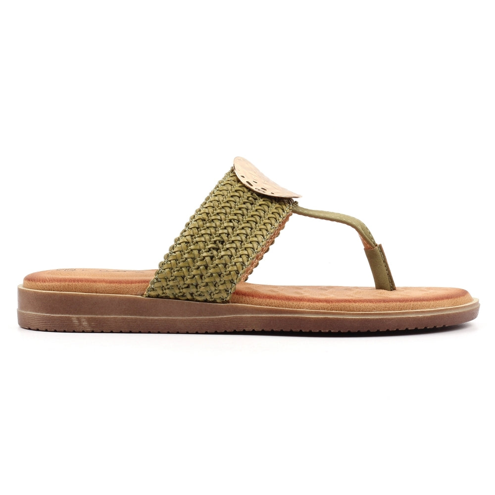 Lunar Fiona khaki sandal sizes 4-8 (37-41)