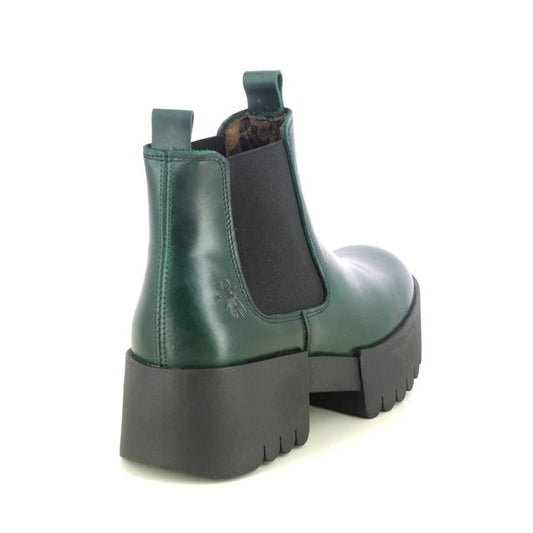 Fly of London Exia Rug petrol leather chunky Chelsea boot sizes 4-8