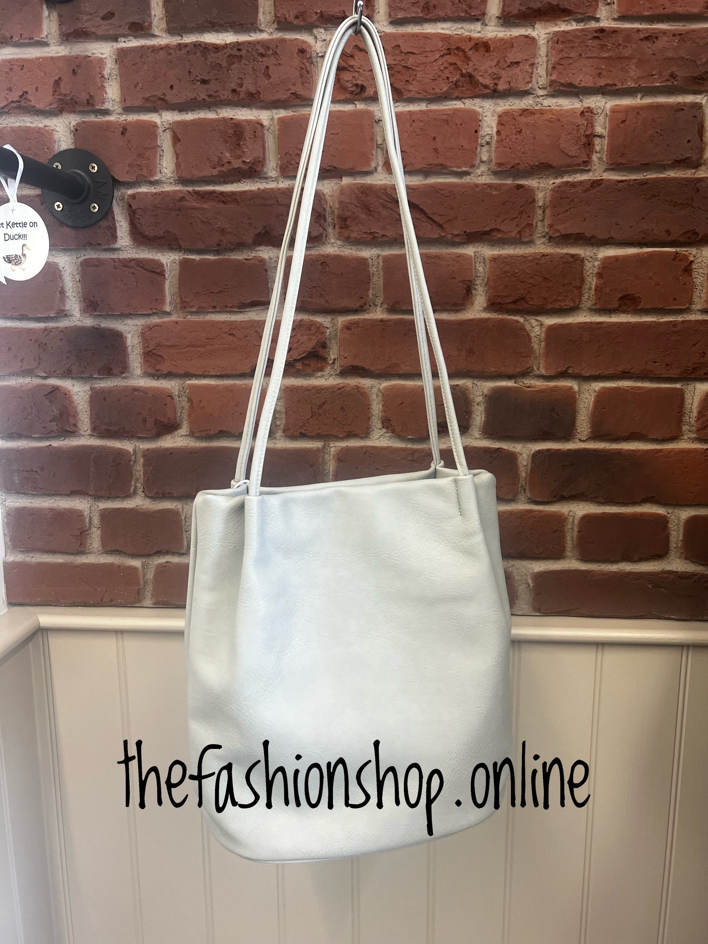 Light grey spaghetti bag