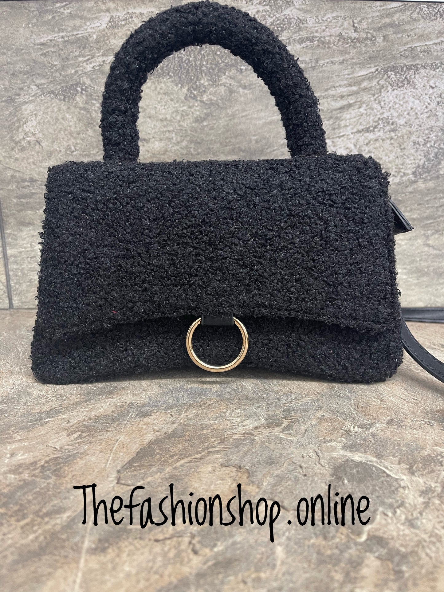 Black teddy bag