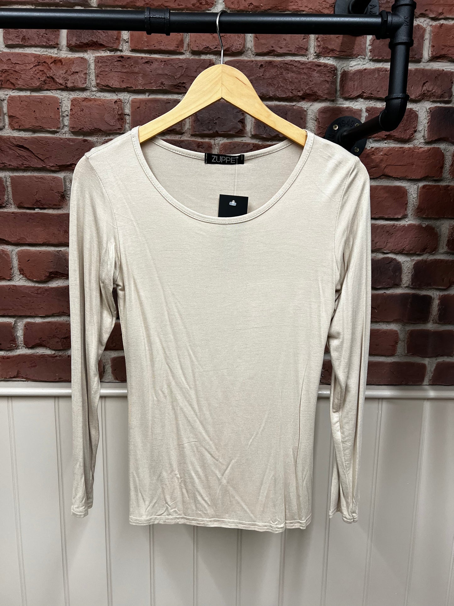 Stone crew neck long sleeve top sizes 10-14