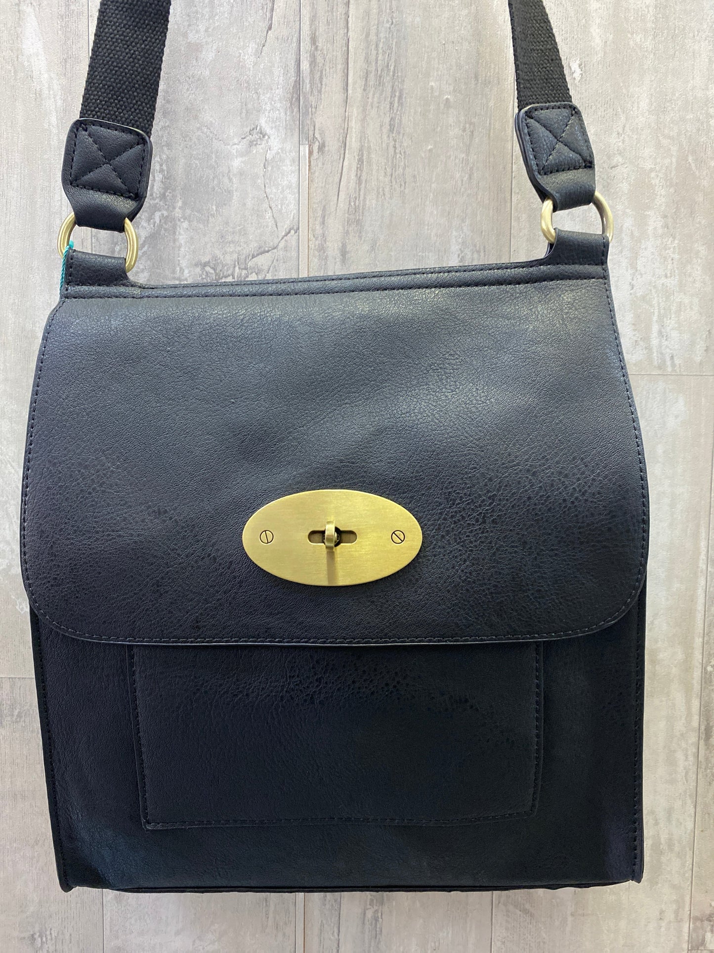 Black messenger bag