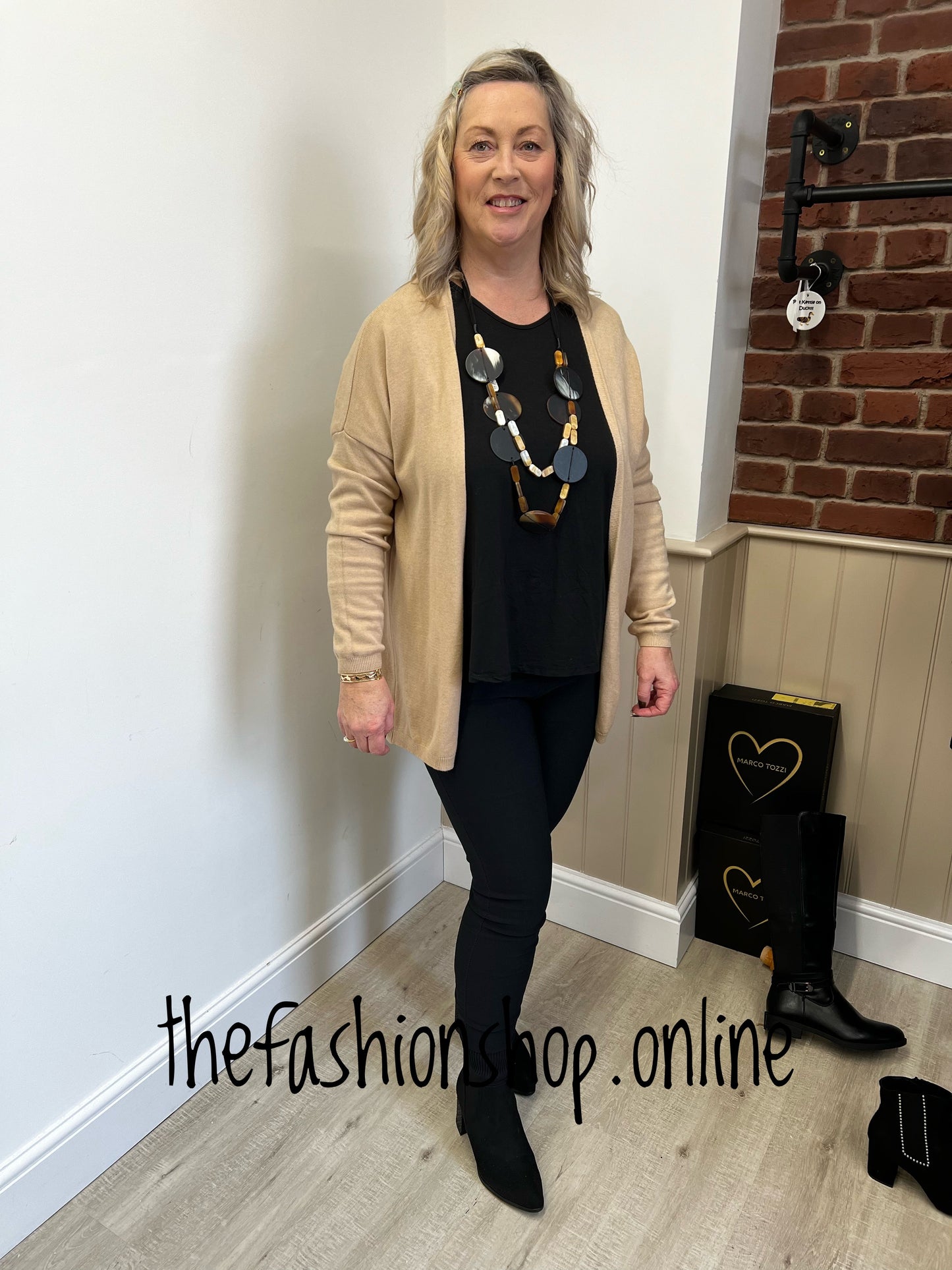 Camel star cardigan 10-16