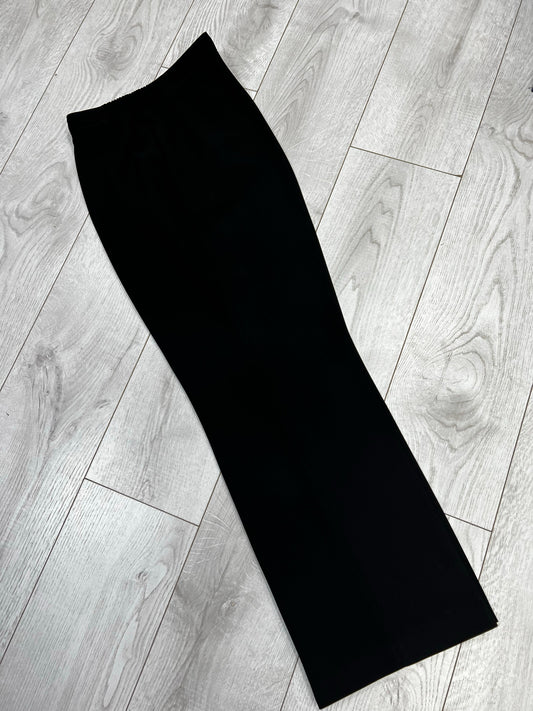 Busy black tailored trousers 29 inch inside leg sizes 12-24