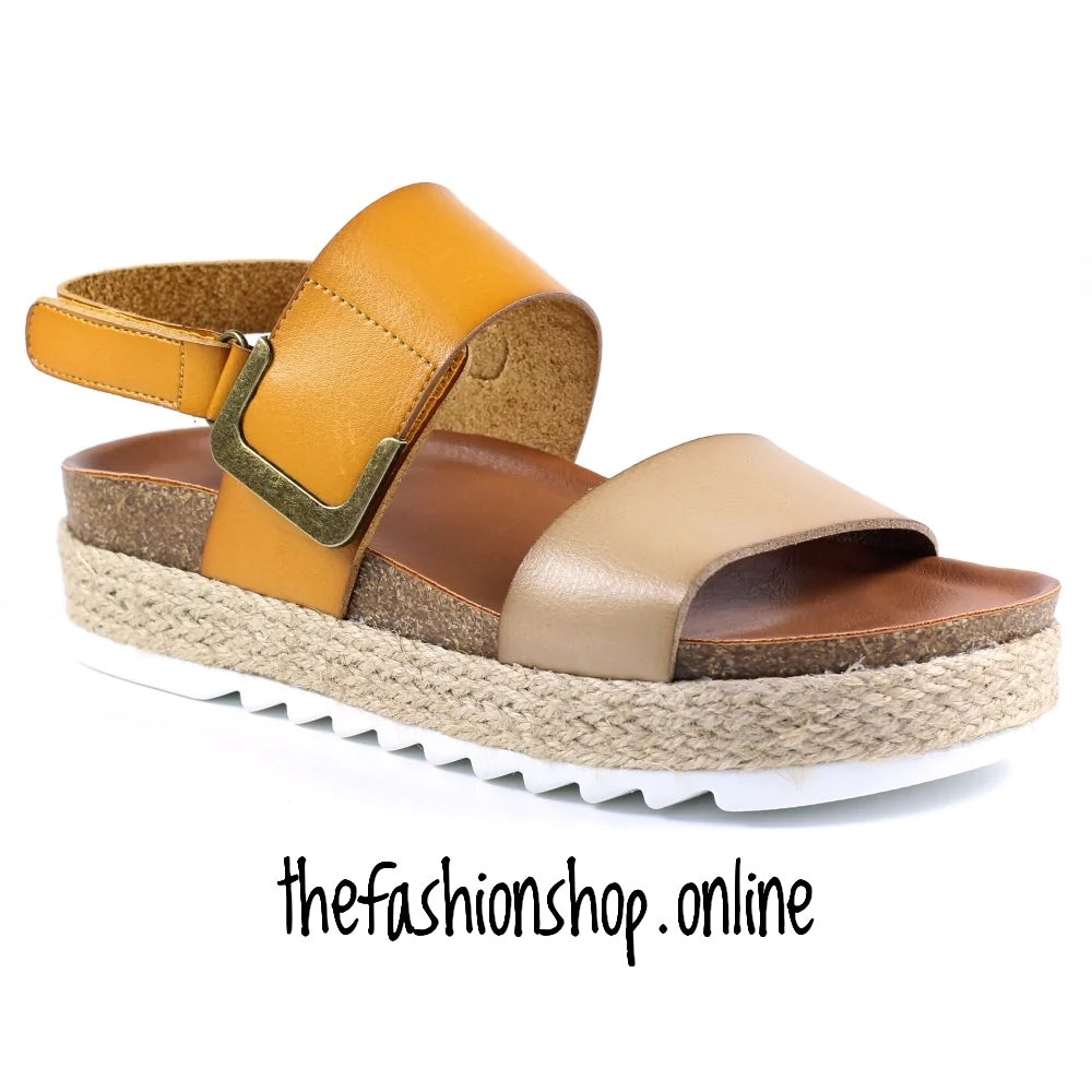 Beige Lunar Deanna sandal sizes 4-8