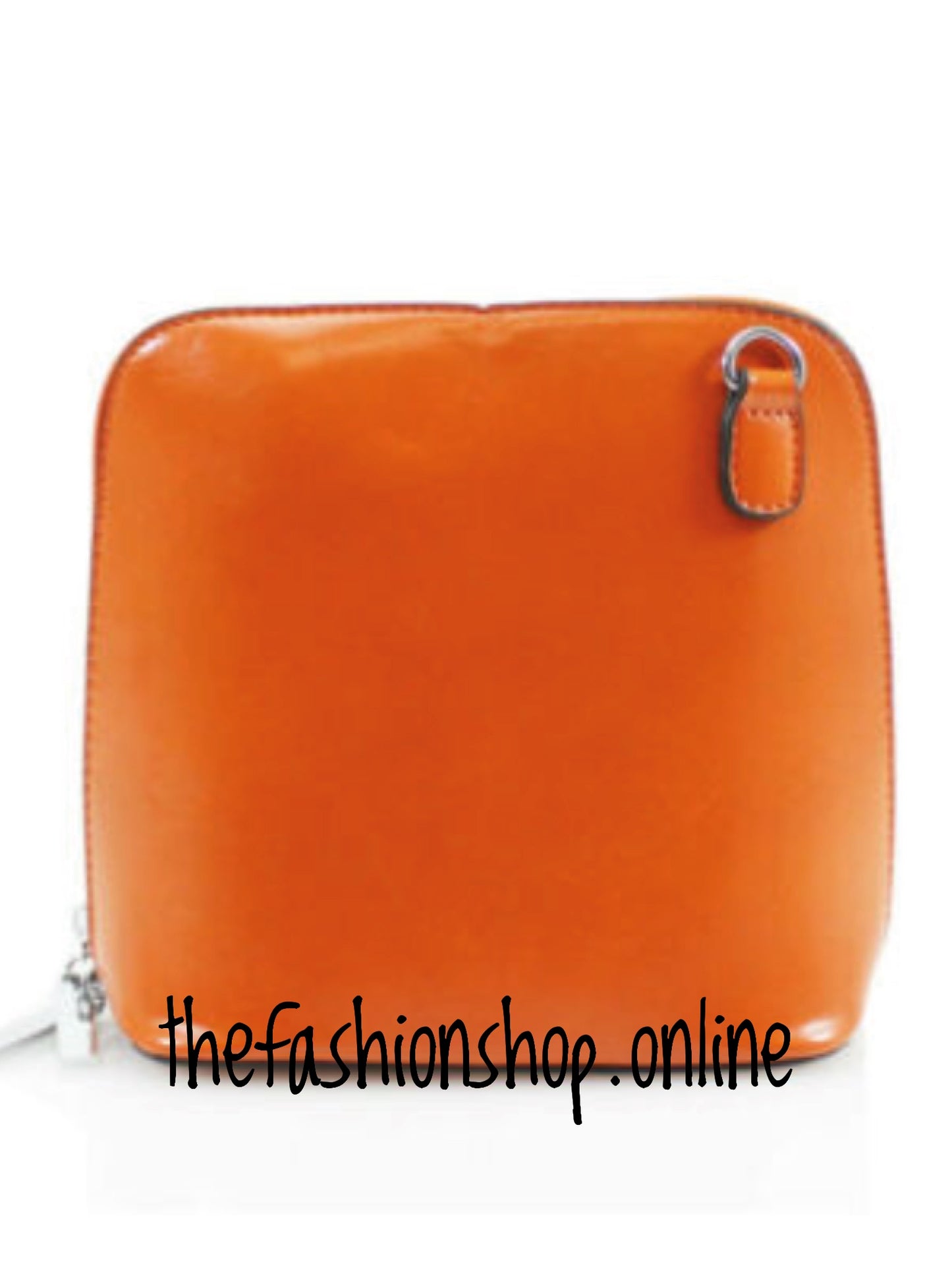 Orange chic bag with long shoulder strap