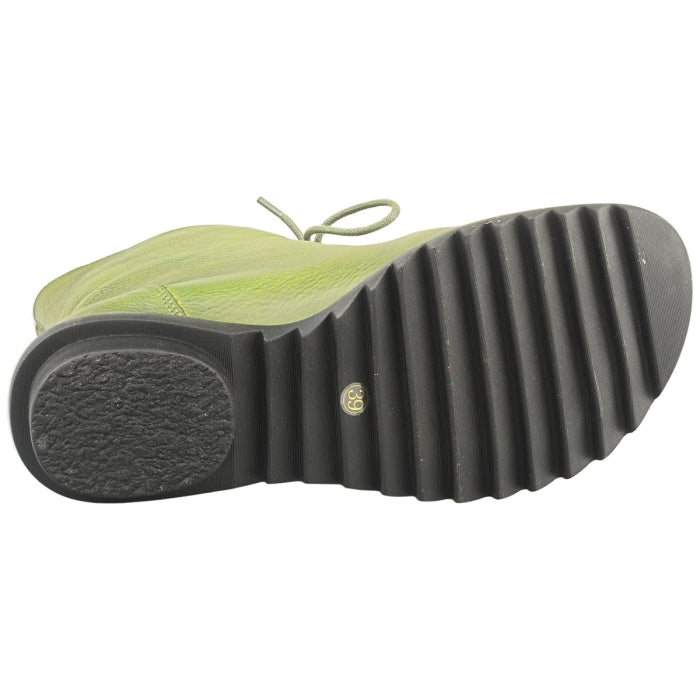 Laura Vita Cyrielle vert leather boots sizes 4-8 (37-41)