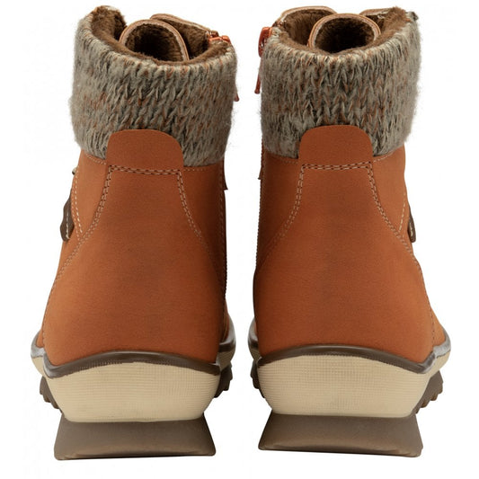 Lotus Libby orange ankle boot with side zip sizes 4-8