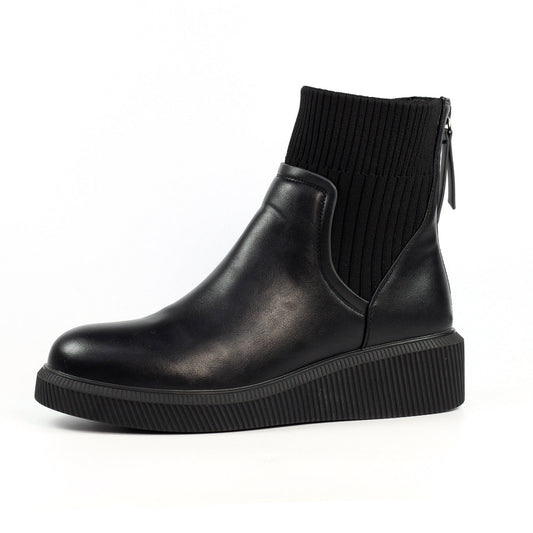 Lunar Tara black wedge boot sizes 4-8