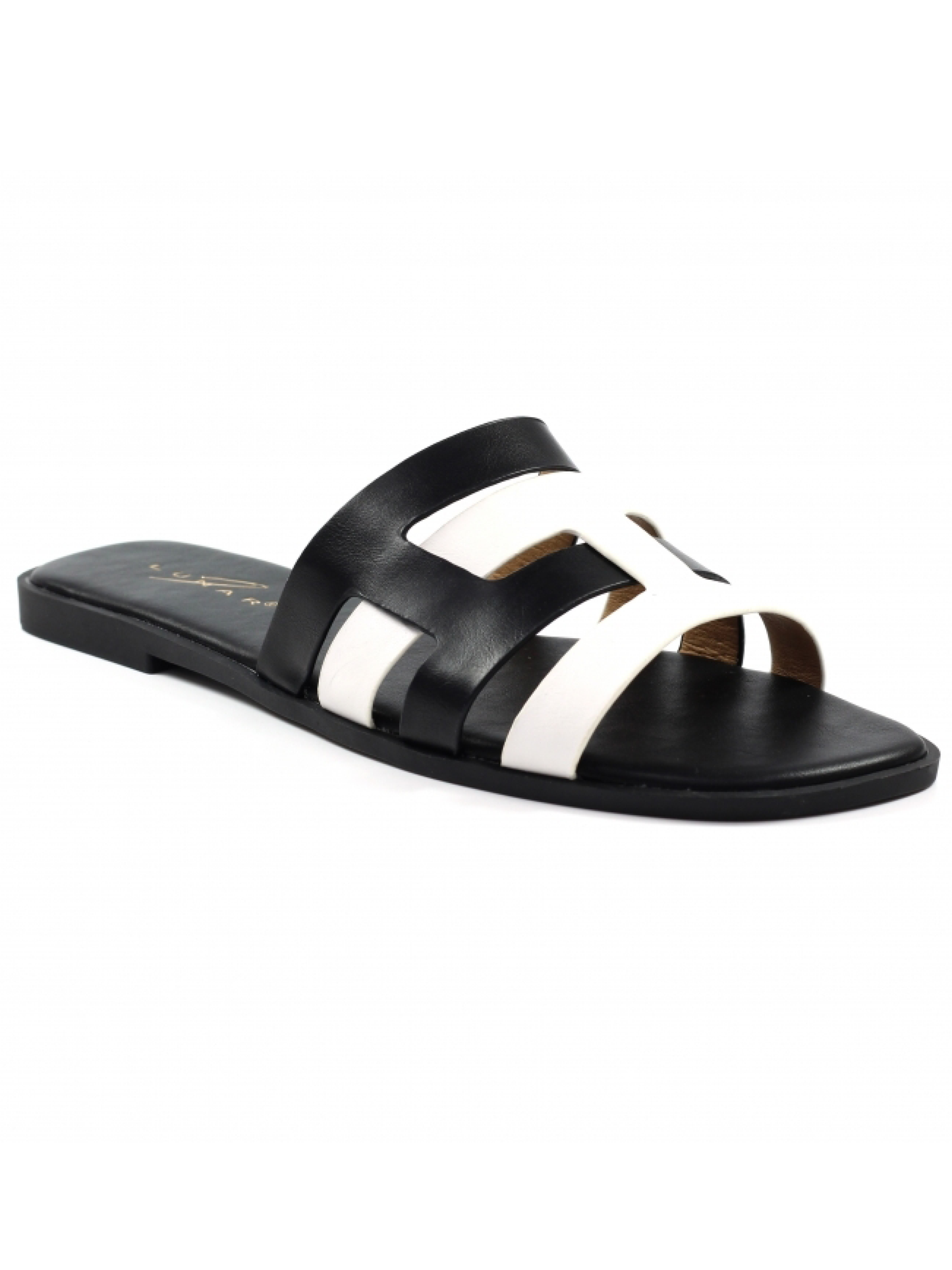 White Lunar Dizzy mule sandals sizes 4-8