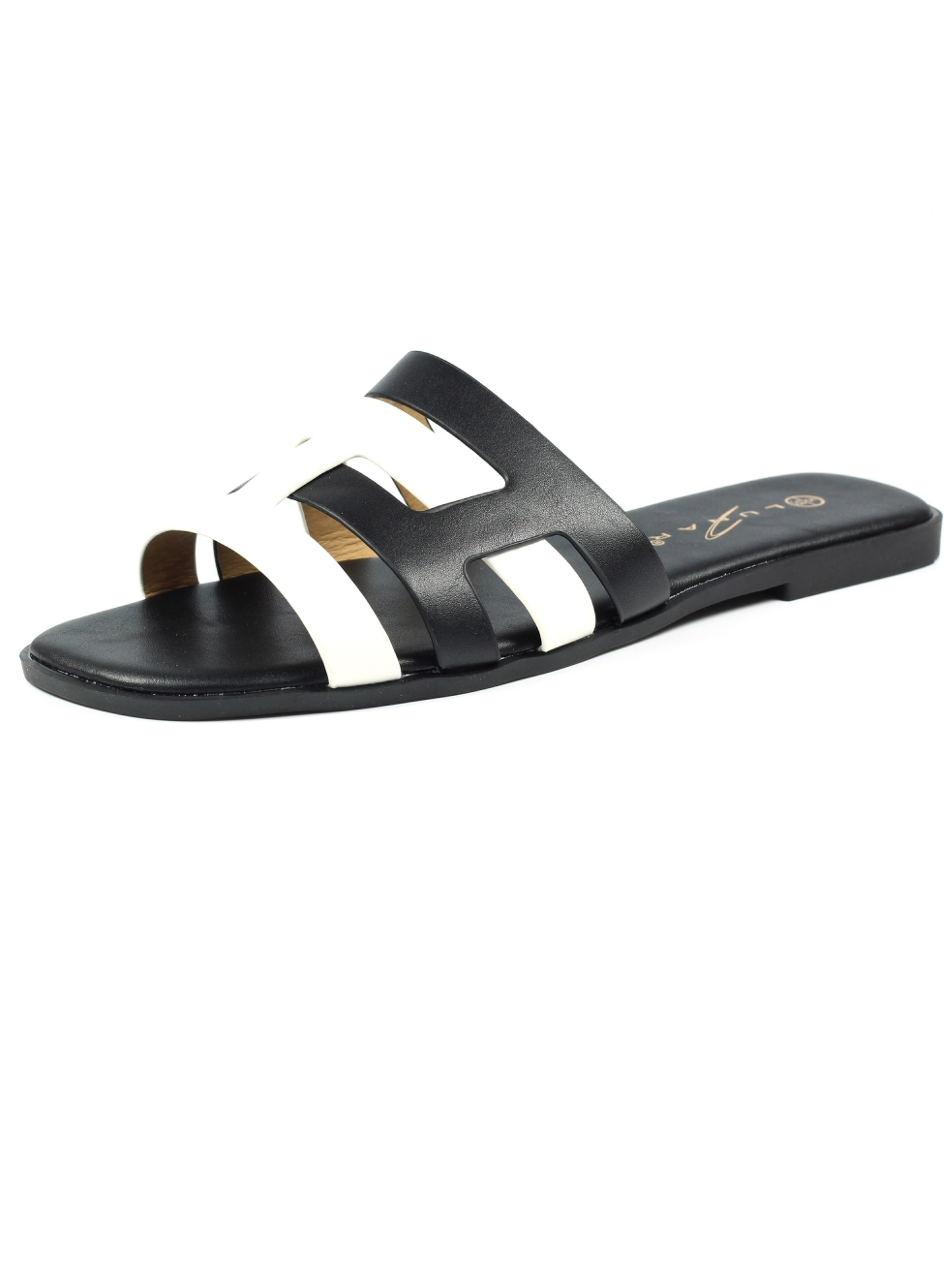 White Lunar Dizzy mule sandals sizes 4-8