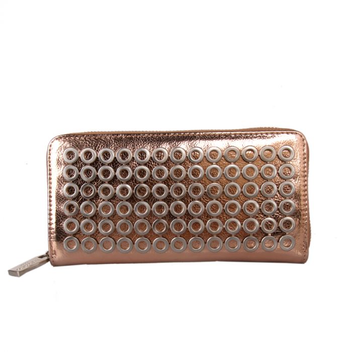 Red Cuckoo rose gold ring detail purse