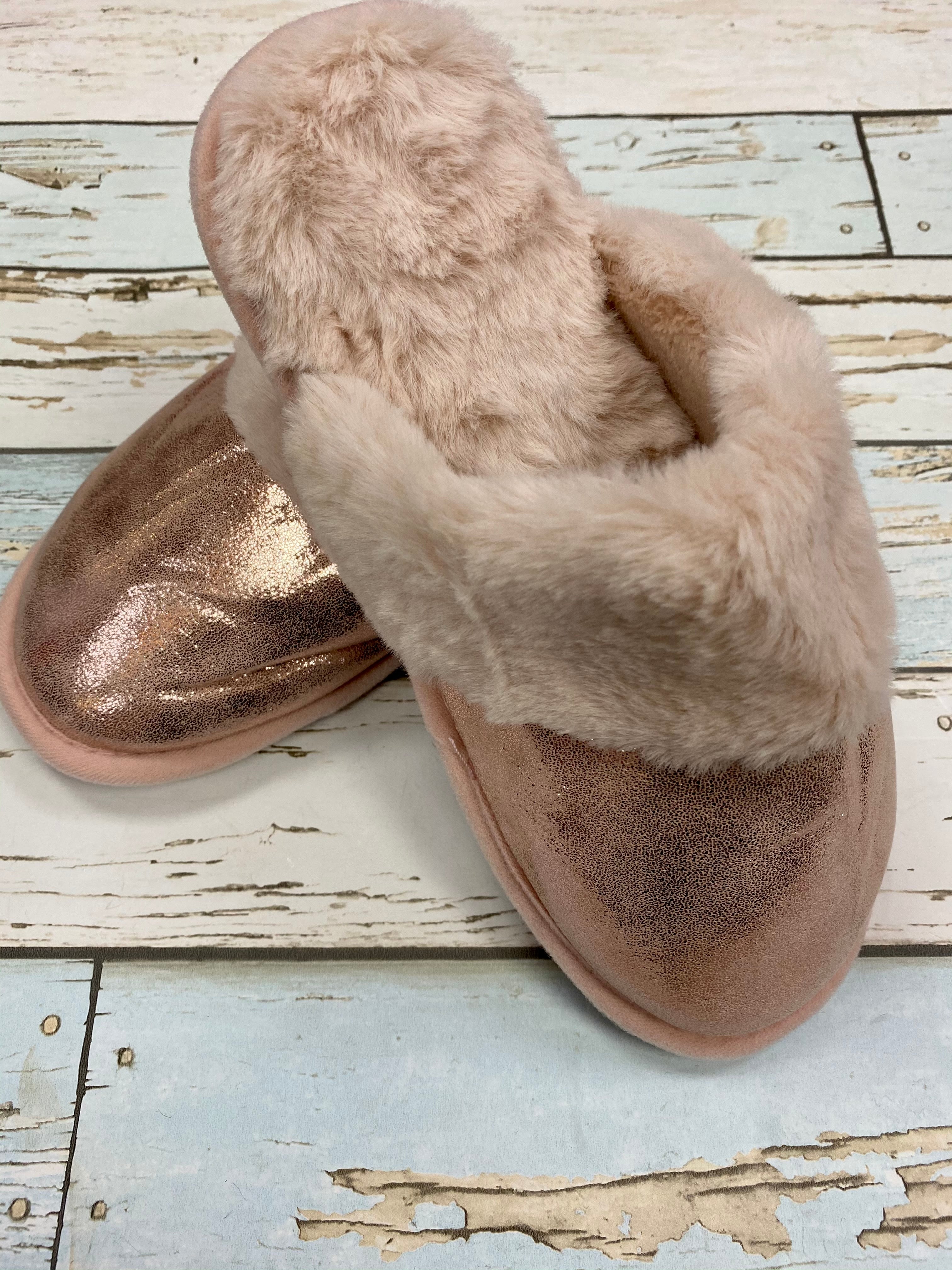 Pink sparkle slippers sizes 38 The Fashion Shop