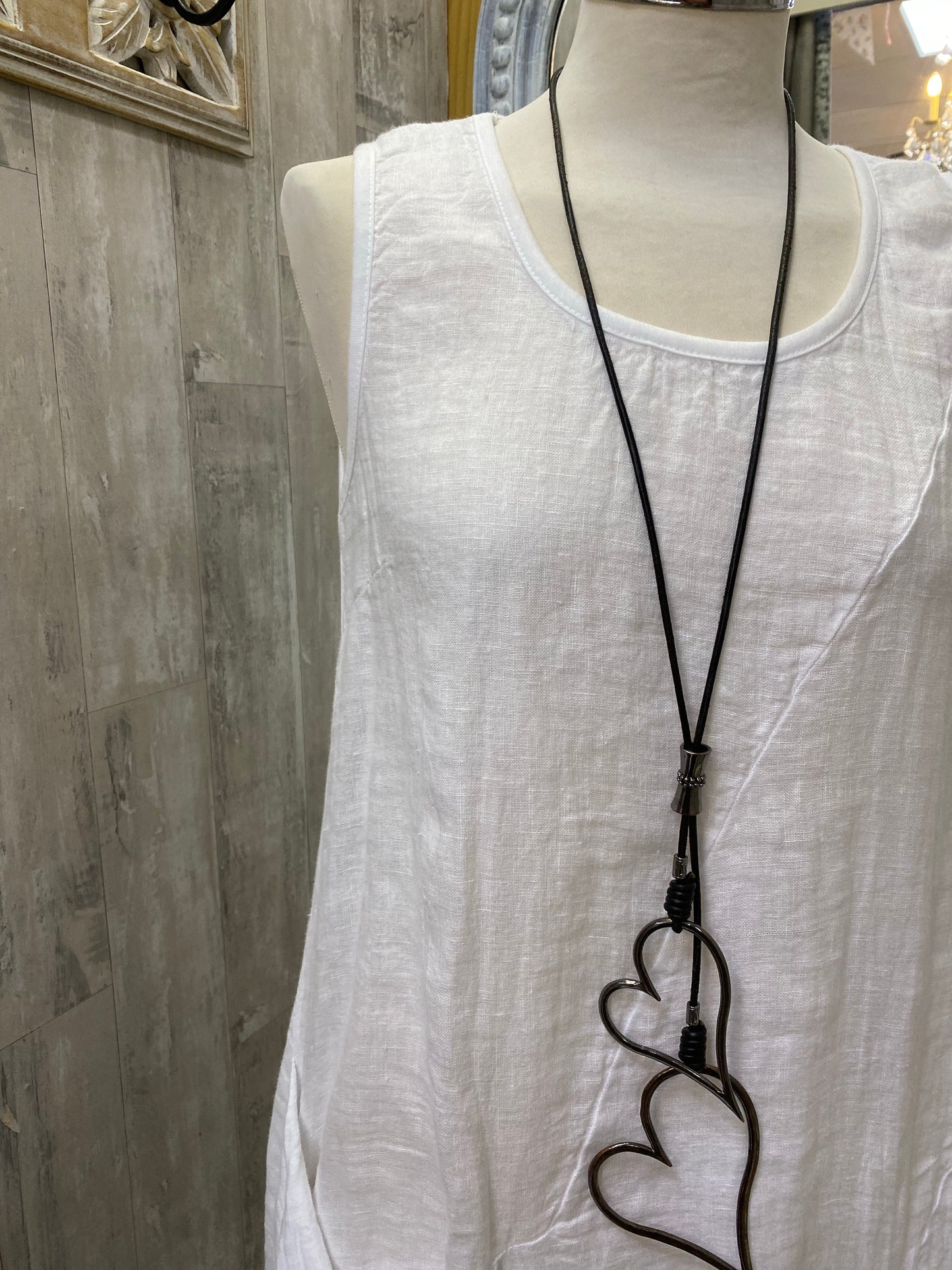 Italian linen dress - White