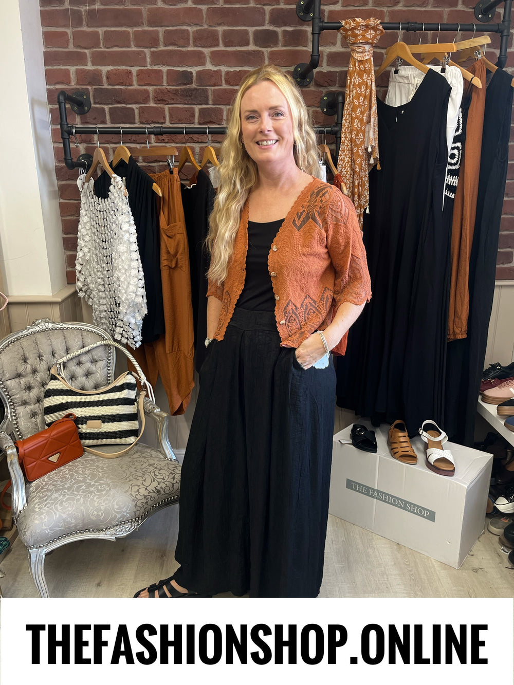 Annalise cinnamon lace blouse 8-12
