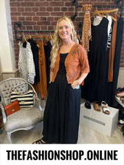 Annalise cinnamon lace blouse 8-12