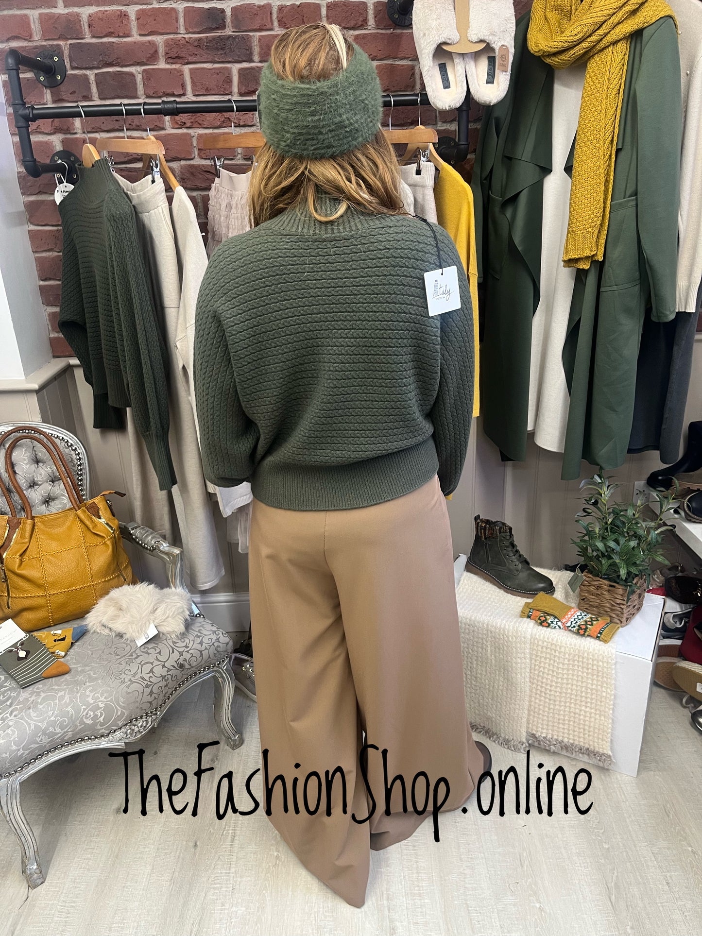 Colette Khaki Green jumper 8-14
