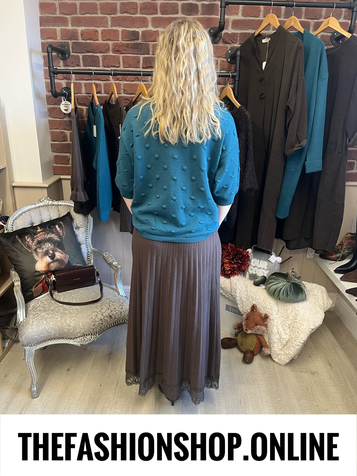 Madison teal short sleeve knit 8-16
