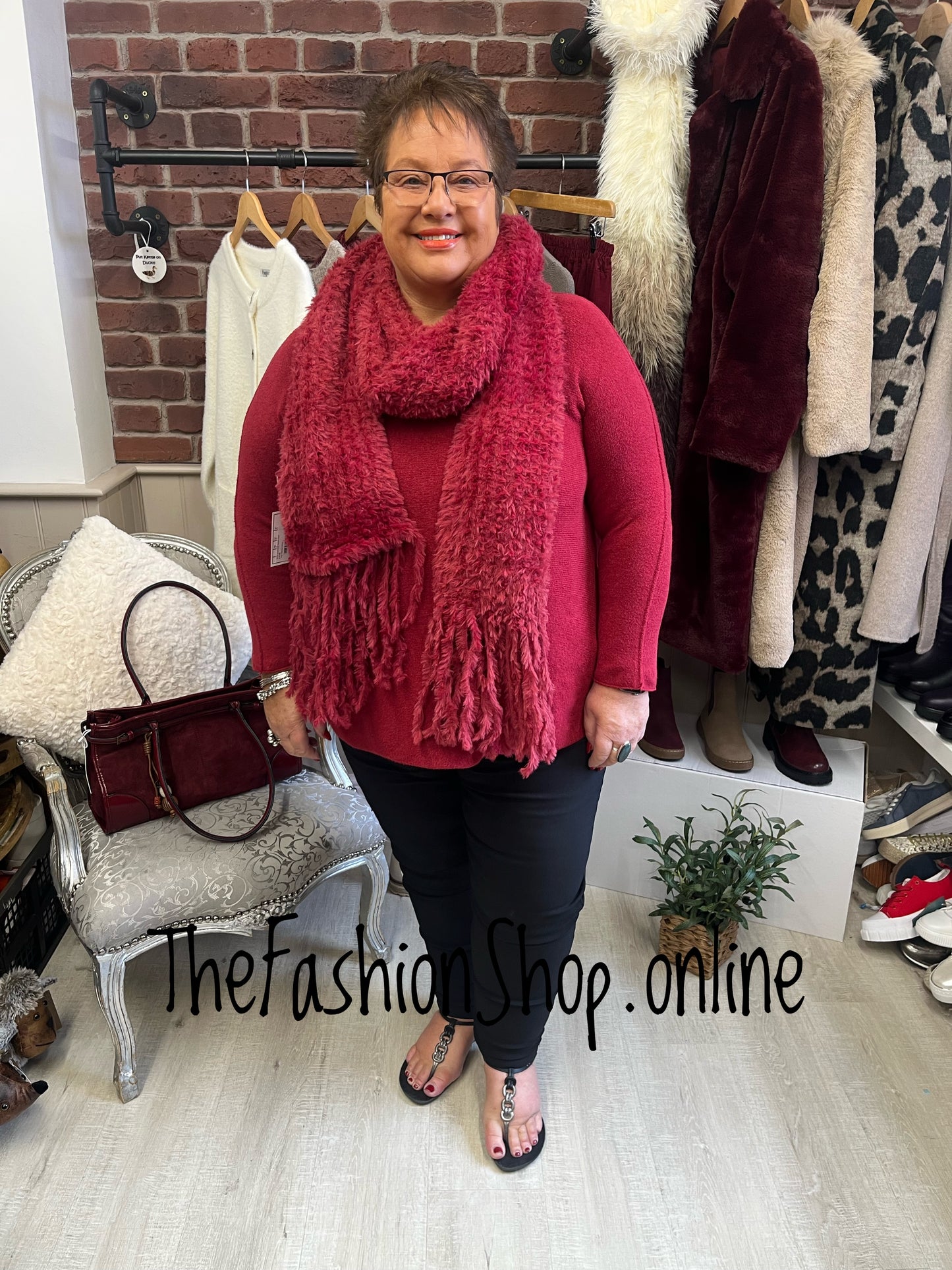 Anita Merlot Super Soft Jumper 18-24