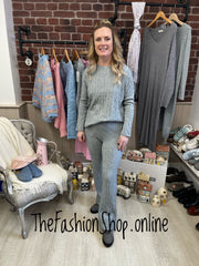 Amber grey cashmere mix co-ord 10-14