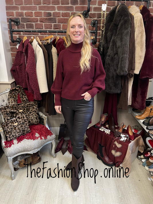 Colette wine jumper 8-14