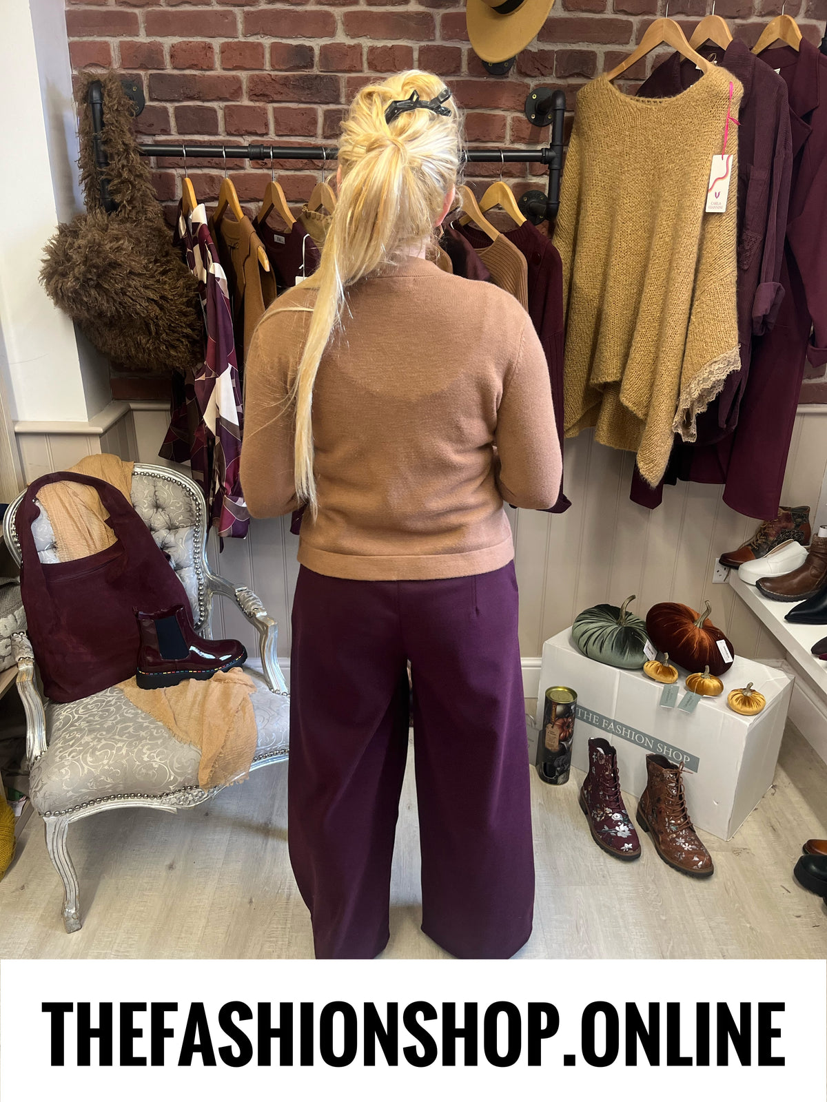 The Balmoral Trousers in Damson 8-14