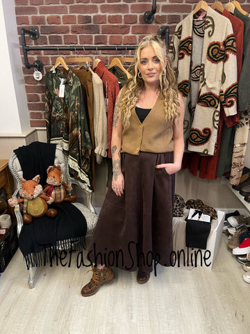 Charlie camel waistcoat 8-12