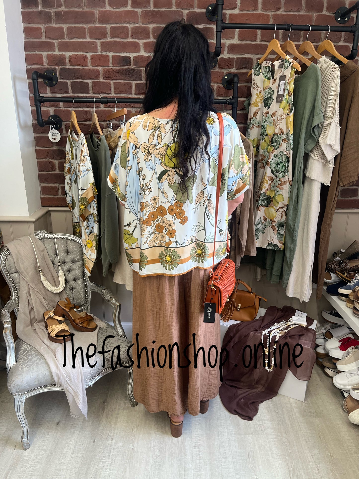 Keely flower print top 14-18