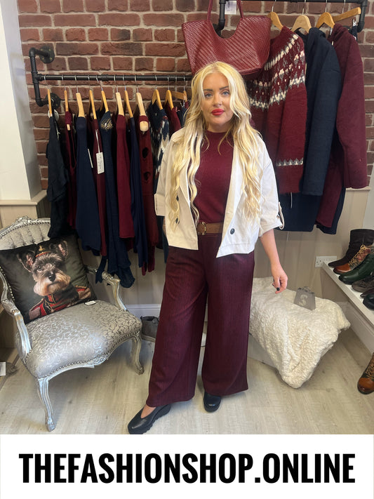 The Kensington Trousers in Wine 10-16