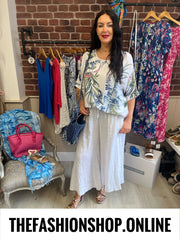 Sinitta white fern print top 18-24