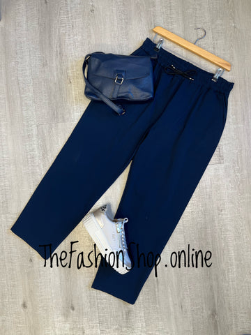 Beverley navy stretchy trousers 18-22