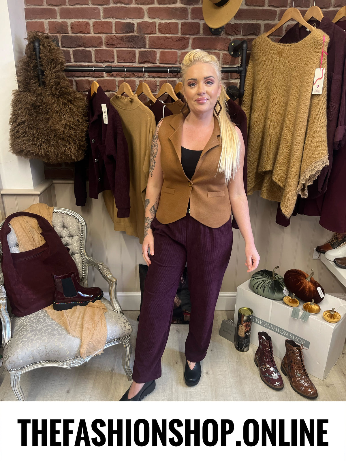 Cody damson cord trousers 8-14